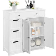 Modern Wooden Bathroom Storage Cabinet Freestanding Floor Cabinet by Yaheetech