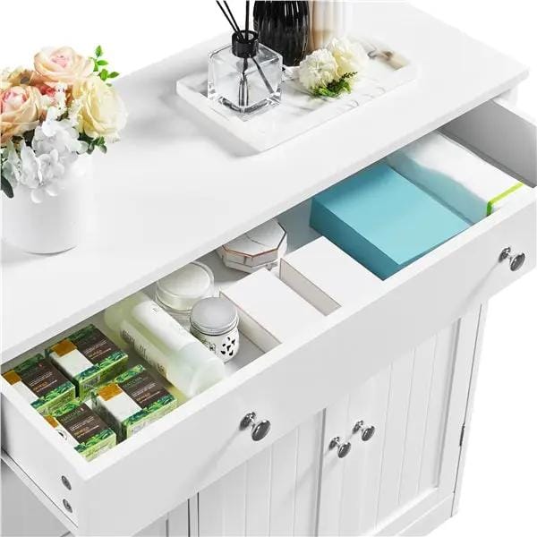 Modern Wooden Bathroom Storage Cabinet Freestanding Floor Cabinet by Yaheetech
