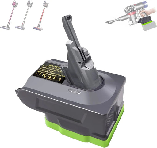 Ryobi 18V Battery to Dyson V7 V8 Adapter Converter by salelink.co.nz