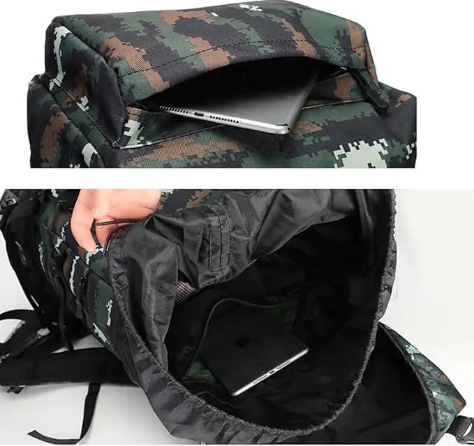Ecotrek 70L Military Backpack – Tactical Camping, Hiking & Travel Rucksack BDHS5176 by ECOTREK