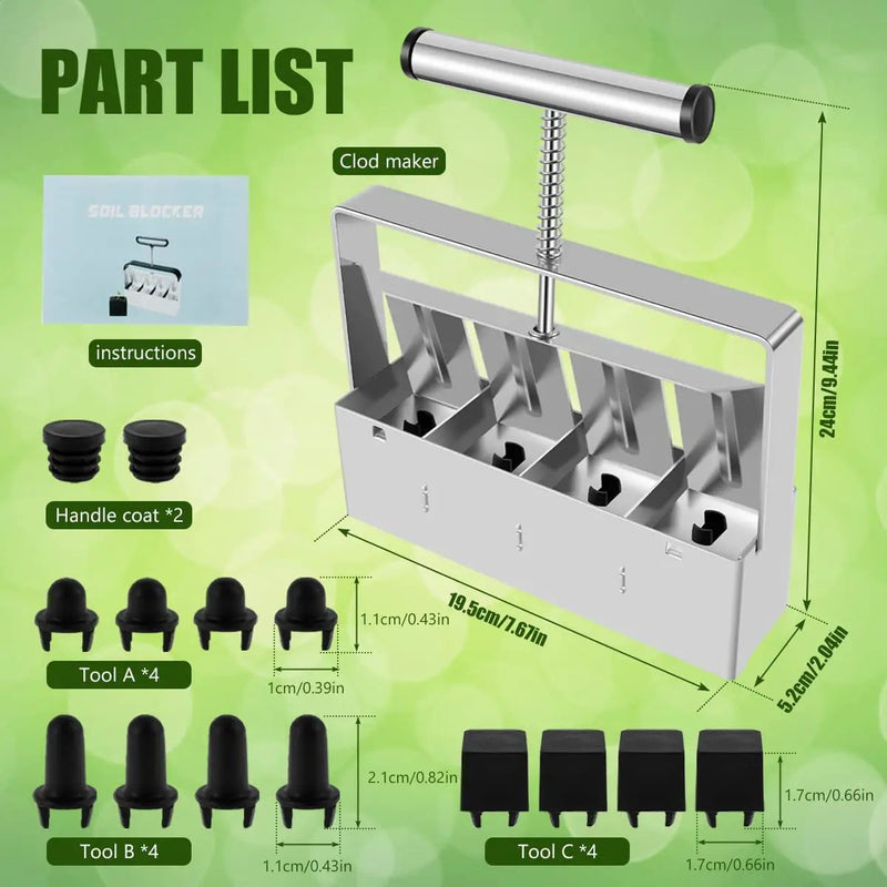 Manual Soil Blocker by salelink.co.nz