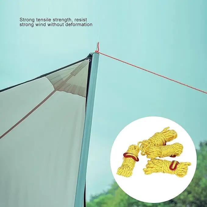 Tent Rope Roller – 4m Reflective Camping Rope HL5283 by ECOTREK