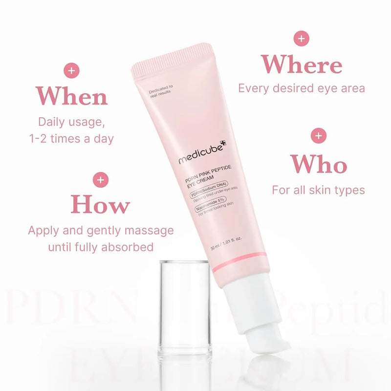 Medicube PDRN Pink Peptide Eye Cream by Poppy Gifts