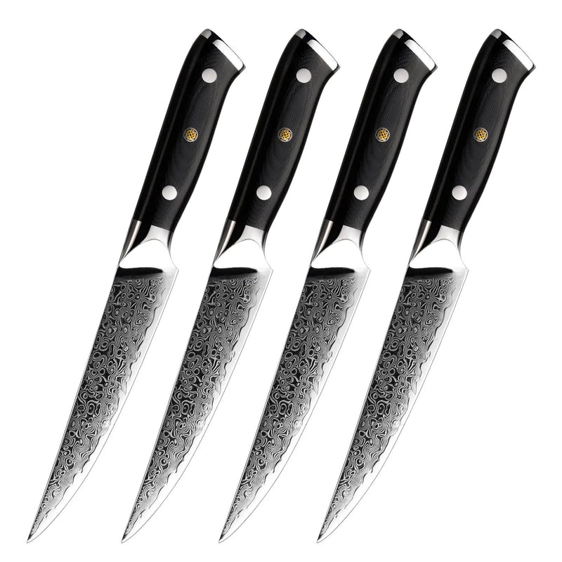 Damascus Steel Household Steak Knife 4piece set by China Dropship