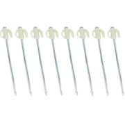 Ecotrek Glow Tent Pegs – Steel Camping Ground Stakes for Tent, Tarp & Canopy JP34715 by ECOTREK