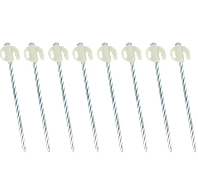 Ecotrek Glow Tent Pegs – Steel Camping Ground Stakes for Tent, Tarp & Canopy JP34715 by ECOTREK