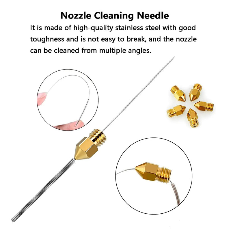 25PCS MK8 3D Printer Extruder Brass Nozzles for Creality Ender 3 by salelink.co.nz