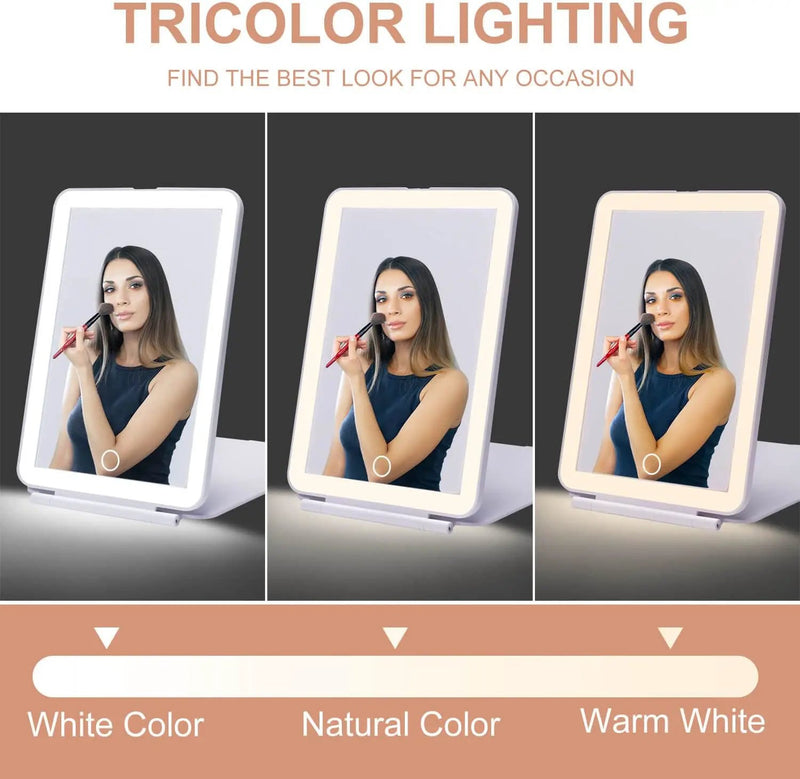 LED Foldable Makeup Mirror by salelink.co.nz