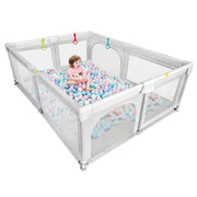 Baby Playpen light grey 180x150cm by Kiwi Grab