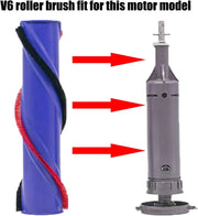 Brush Roller Brushbar Replacement For Dyson V6 V7 (4 Prong, No Screw) by salelink.co.nz