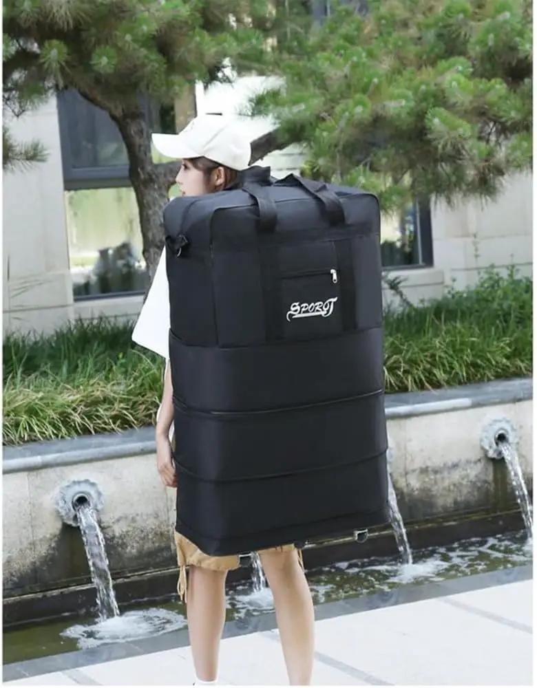 Expandable Extra-Large Travel Duffel Bag with Wheels – Waterproof & Lightweight (6 Wheels) BGMF7155 by ECOTREK