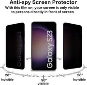 Samsung S23 Anti Spy Peep Privacy Tempered Glass Screen Protector by salelink.co.nz
