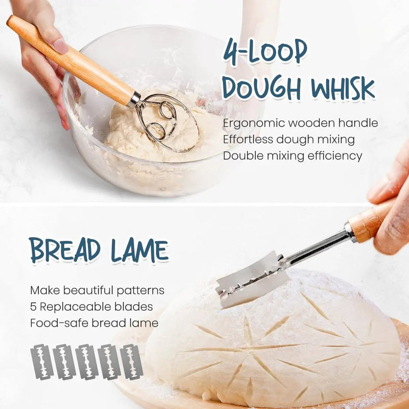 Bread Proofing Basket Set by salelink.co.nz