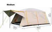 Family Tent –Double layers Waterproof-3 Size Two Colours Aavailable LCF91228 by ECOTREK