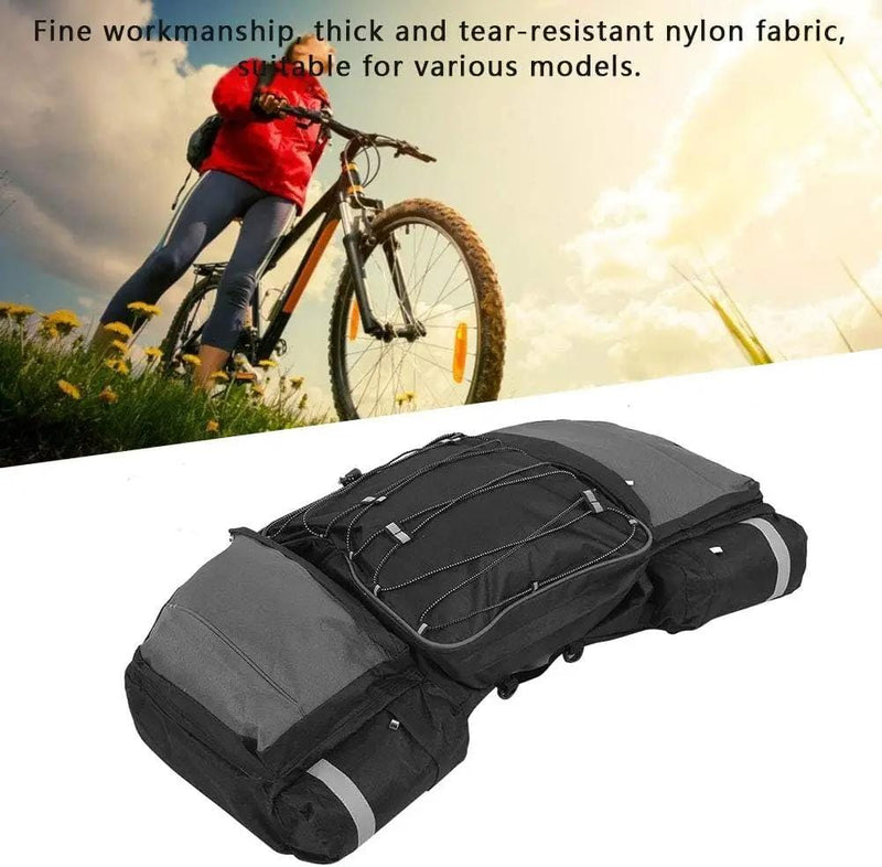 Urban Wave 3-in-1 Bicycle Rear Rack Bag with Rain Cover 43L JS61310 by ECOTREK