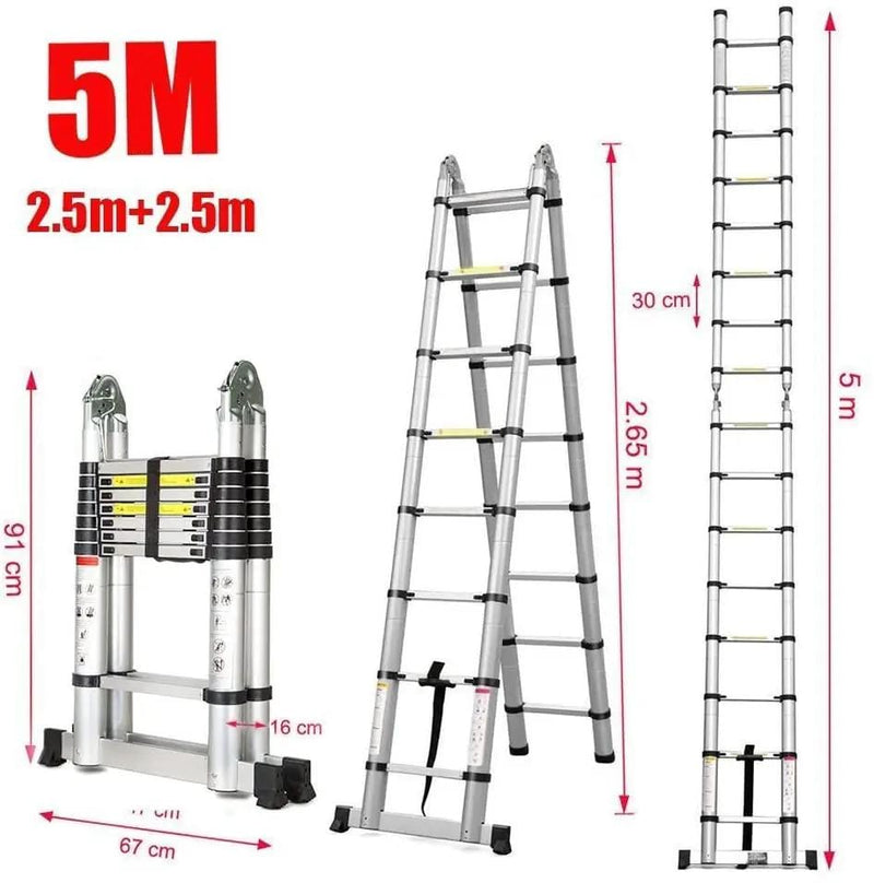 Kiwi Grab Kiwi Grab Ladder Telescopic Aluminum Extension 5m Ladder Telescopic Aluminum Extension 5m