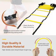 Agility Ladder Agility Training Ladder Speed 12 Rung 20ft by salelink.co.nz
