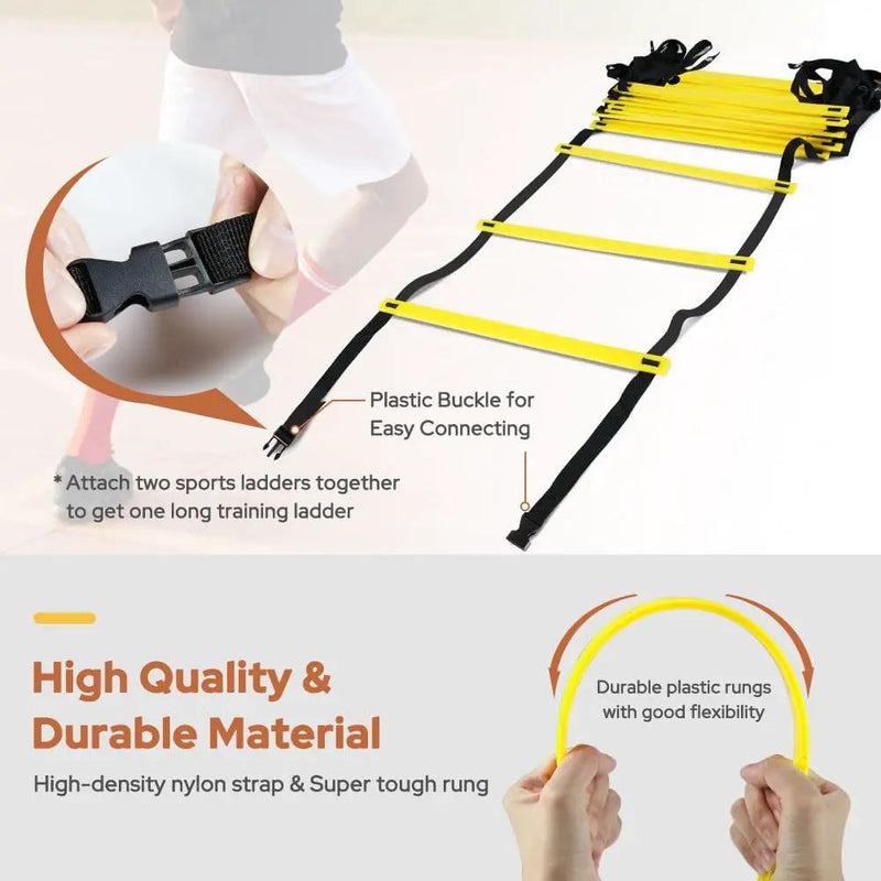Agility Ladder Agility Training Ladder Speed 12 Rung 20ft by salelink.co.nz