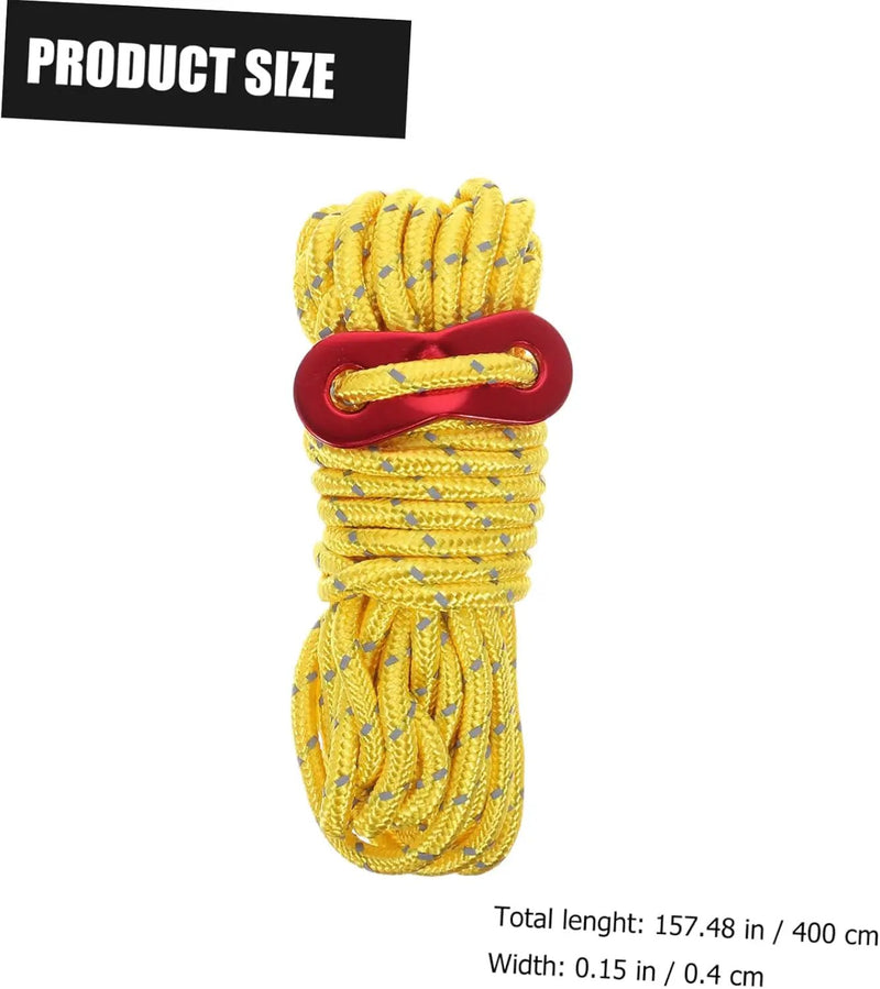 Tent Rope Roller – 4m Reflective Camping Rope HL5283 by ECOTREK