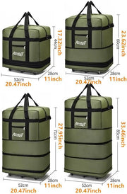 Expandable Extra-Large Travel Duffel Bag with Wheels – Waterproof & Lightweight (6 Wheels) BGMF7155 by ECOTREK