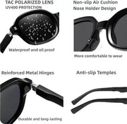 Ecotrek Polarised Folding Rectangular Sunglasses – UV380 Lightweight LX16-21 by ECOTREK