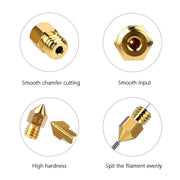 25PCS MK8 3D Printer Extruder Brass Nozzles for Creality Ender 3 by salelink.co.nz