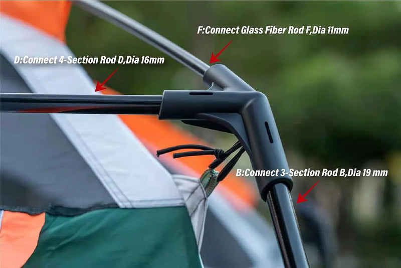 Camping Tent For 5-8Persons 310x220x190cm Green by salelink.co.nz