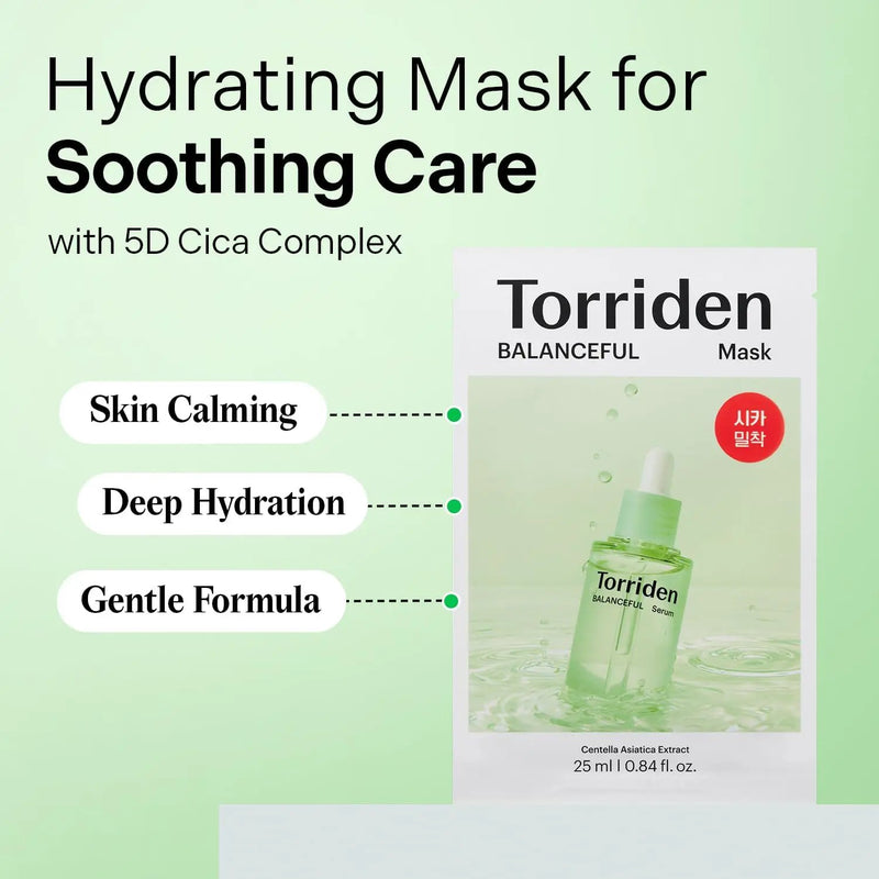 Torriden Balanceful Cica Mask 10 Pack by Poppy Gifts
