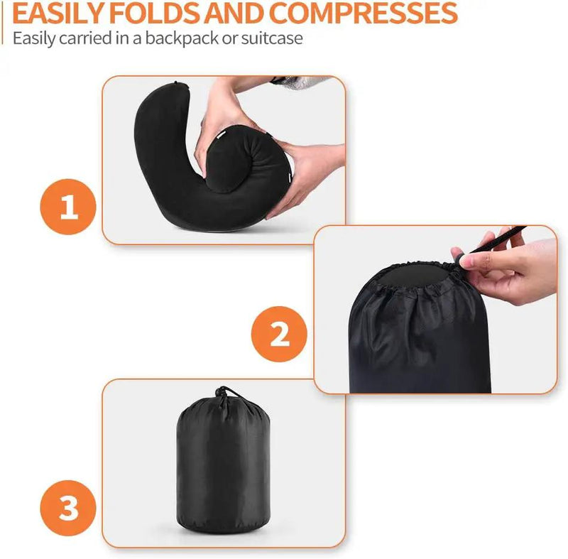 Travel Pillow with Eye Mask Earplugs by salelink.co.nz