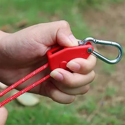 Ecotrek Reflective Ratchet Guy Ropes – Adjustable Tent Tie Down Ropes with Pulley JP5687 by ECOTREK