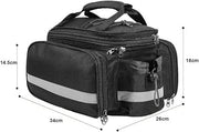 Ecotrek Waterproof Bicycle Rear Seat Bag – Multifunctional Pannier Rack Saddle Bag JS17606 by ECOTREK