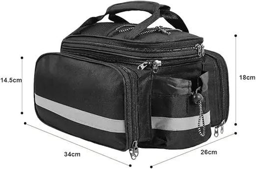 Ecotrek Waterproof Bicycle Rear Seat Bag – Multifunctional Pannier Rack Saddle Bag JS17606 by ECOTREK