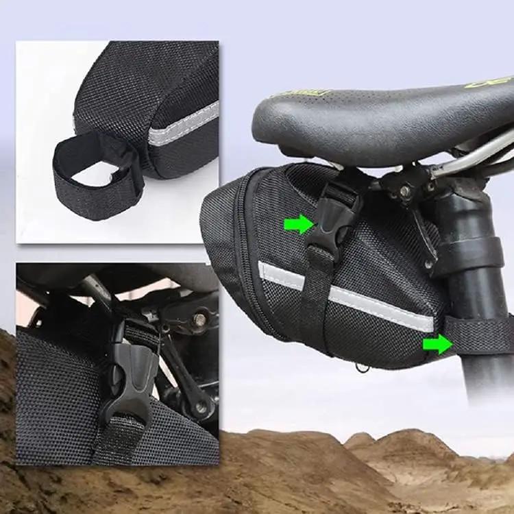 Ecotrek Bicycle Saddle Bag – Lightweight Velcro Seat Bag for MTB, Road Bike & E-Bike JS15505 by ECOTREK