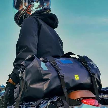 ECOTREK Motorcycle Luggage Waterproof Motorcycle Tail Bag – 40L / 66L Roll-Top PVC Duffle BQF11412 Waterproof Motorcycle Tail Bag – 40L / 66L Roll-Top PVC Duffle BQF11412
