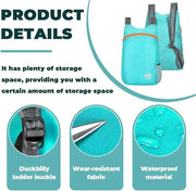 Ecotrek Ultralight Foldable Backpack – Water Resistant for Travel, Hiking & Cycling RB3707 by ECOTREK