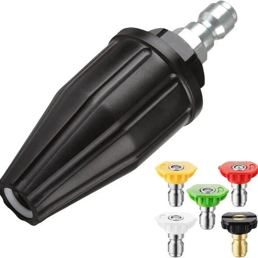 Turbo Nozzle with 5 Spray Tips by salelink.co.nz
