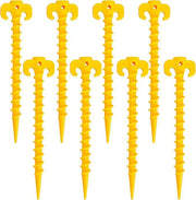 Ecotrek Screw Tent Pegs – 20cm Plastic Spiral Ground Stakes for Camping, Tarp & Outdoor Shelters JP52013 by ECOTREK
