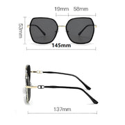 Ecotrek UV Protected Oversized Sunglasses for Women – Square Frame LX21-21 by ECOTREK