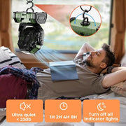 LED Camping Fan 20000mAh Rechargeable Power Bank Remote by salelink.co.nz