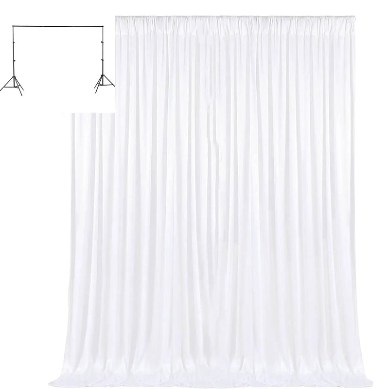 3M x 3M White Curtain Backdrop + Stand by salelink.co.nz