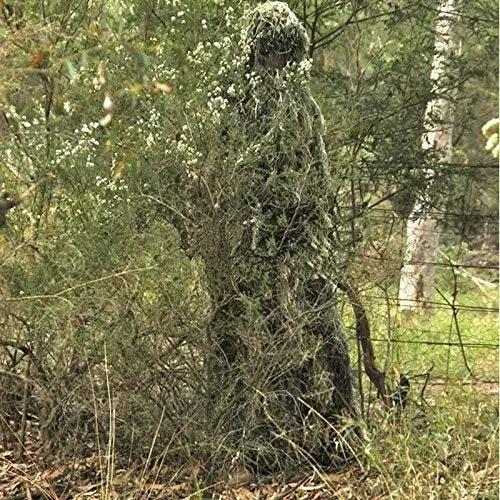 Ghillie Suit 3Pcs Camouflage Hunting Archery Clothing by salelink.co.nz
