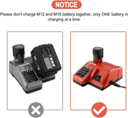 For Milwaukee M18 M12 Battery Charger by salelink.co.nz