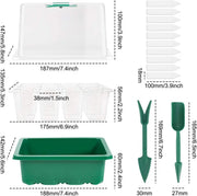 10 Packs Heightened Seed Box Seed Starter Tray Propagator by salelink.co.nz