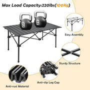 The Perfect Travel Camping Table – 95cm Foldable Outdoor Table LFRD5041 by ECOTREK