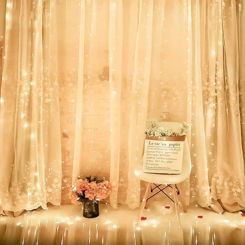300 LED Curtain String Fairy Light Christmas Light by salelink.co.nz