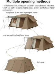 Family Tent Automatic Tent –Double Layers PU3000+ Waterproof,Two Bedroomsu LCF01620 by ECOTREK
