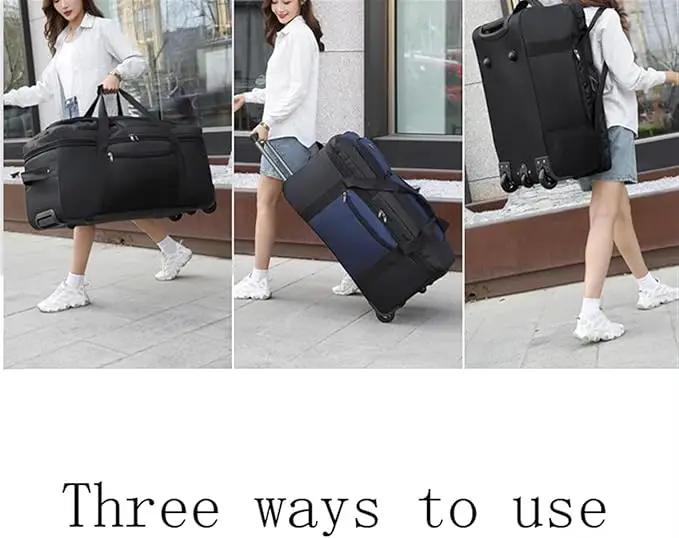 Expandable Rolling Checked-In Duffle Bag with Wheels CP1351 by ECOTREK