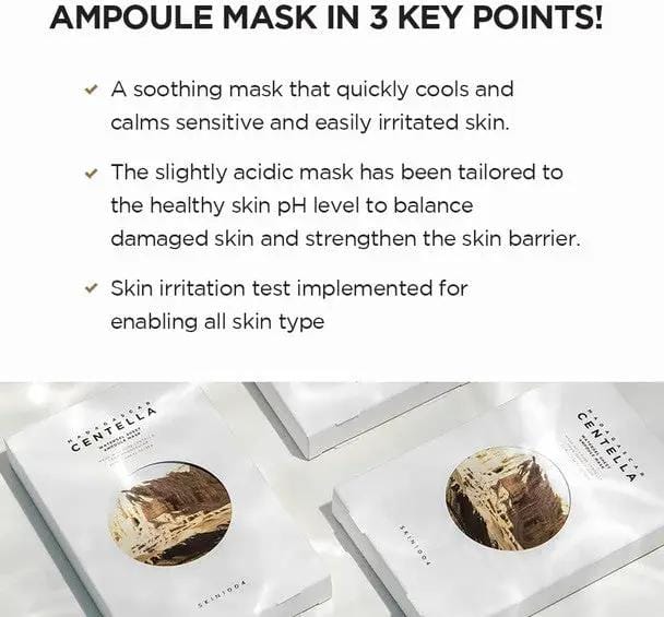 SKIN1004 Madagascar Centella Watergel Sheet Ampoule Mask (5 Pack) by Poppy Gifts