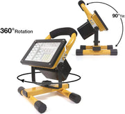 Rechargeable Portable LED Work Light with Stand,24LEDs,30W, Waterproof by dealonline.co.nz