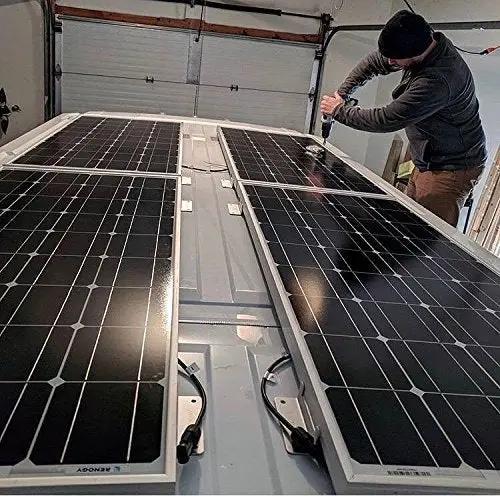 4pcs Solar Panel Mounting kits Aluminum Alloy Brackets for RV Boat Home by salelink.co.nz